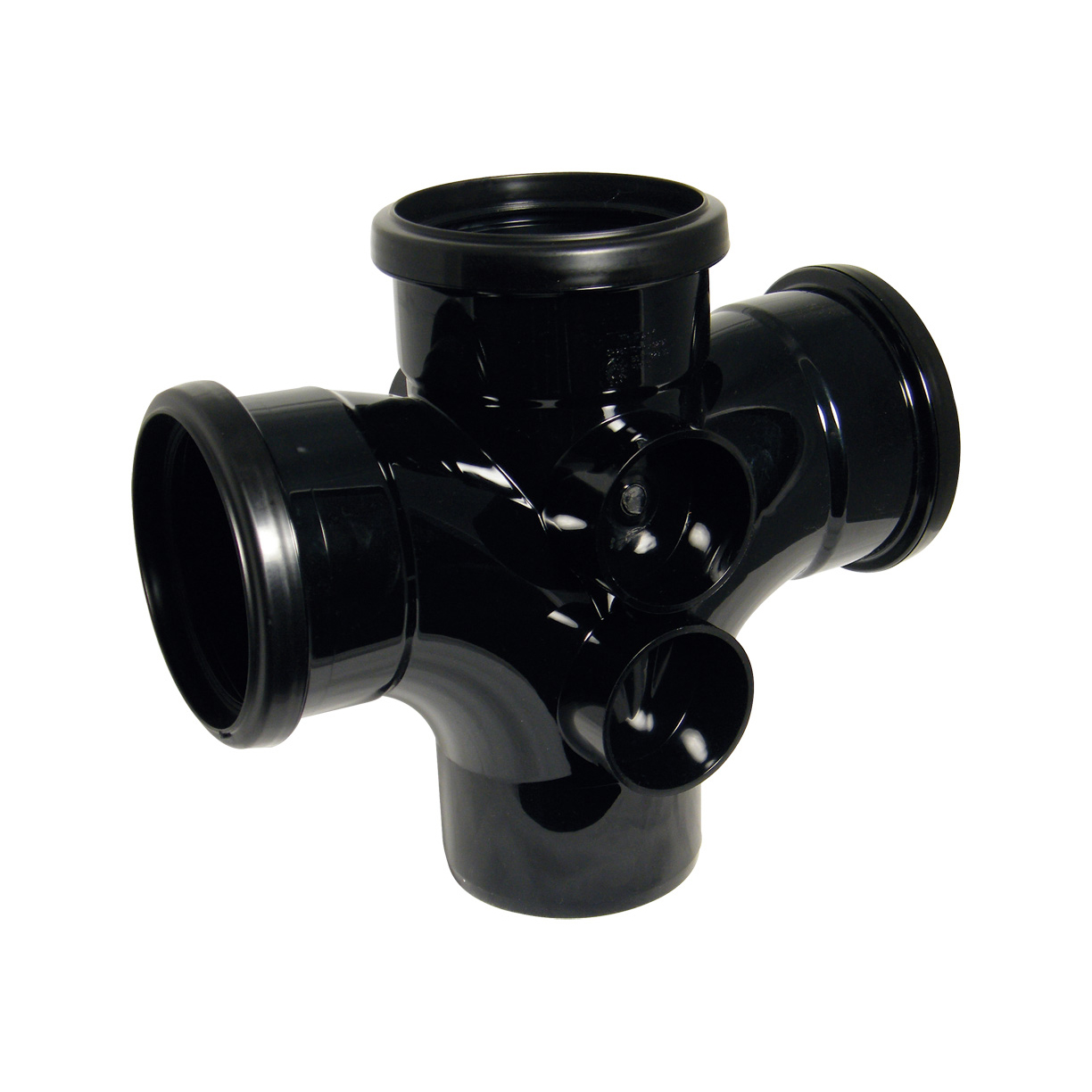 Push fit Soil Black 4"